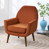 Fauteuil en velours Adrian Mid-Century par Greyson Living