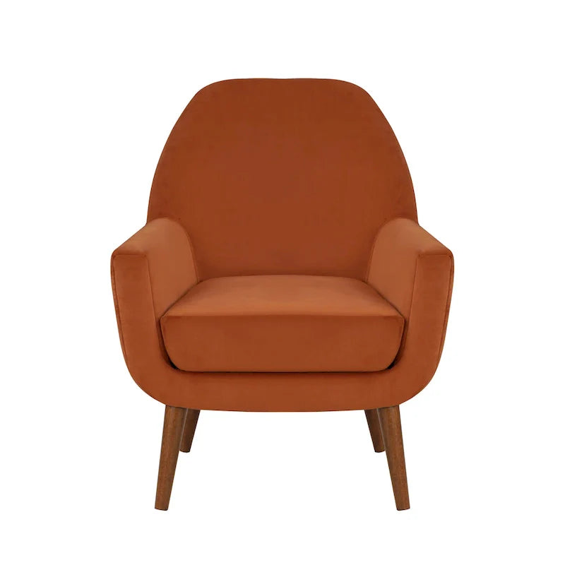 Fauteuil en velours Adrian Mid-Century par Greyson Living