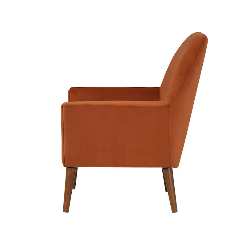 Fauteuil en velours Adrian Mid-Century par Greyson Living