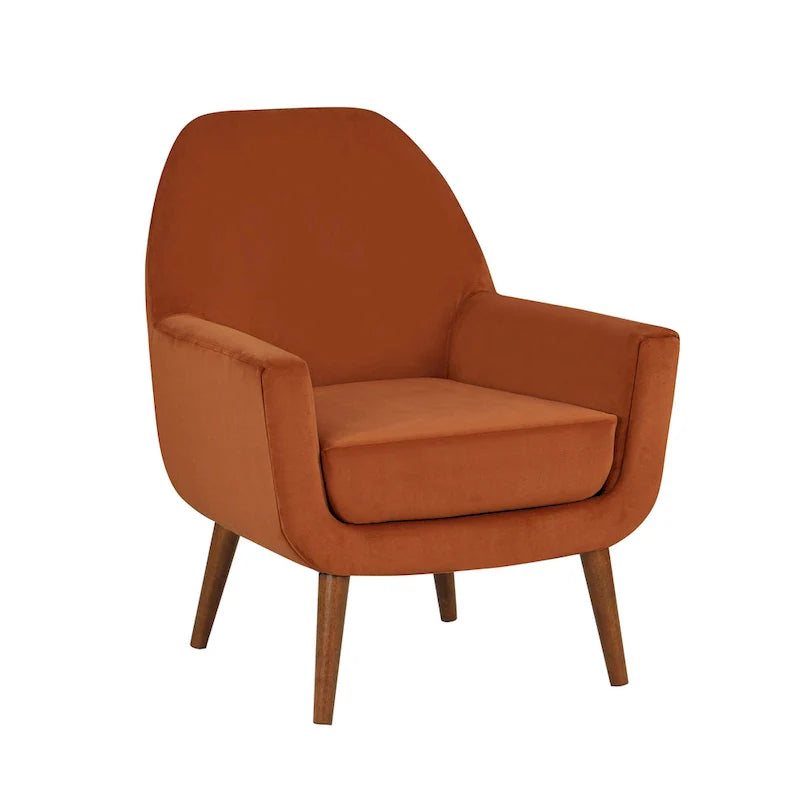 Fauteuil en velours Adrian Mid-Century par Greyson Living