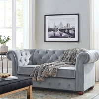 Causeuse Chesterfield Capitonnée à Accoudoirs Enroulés Knightsbridge par iNSPIRE Q Artisan