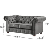 Causeuse Chesterfield Capitonnée à Accoudoirs Enroulés Knightsbridge par iNSPIRE Q Artisan