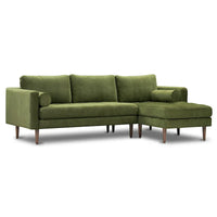 Poly & Bark Napa Canapé sectionnel droit en tissu 104.5