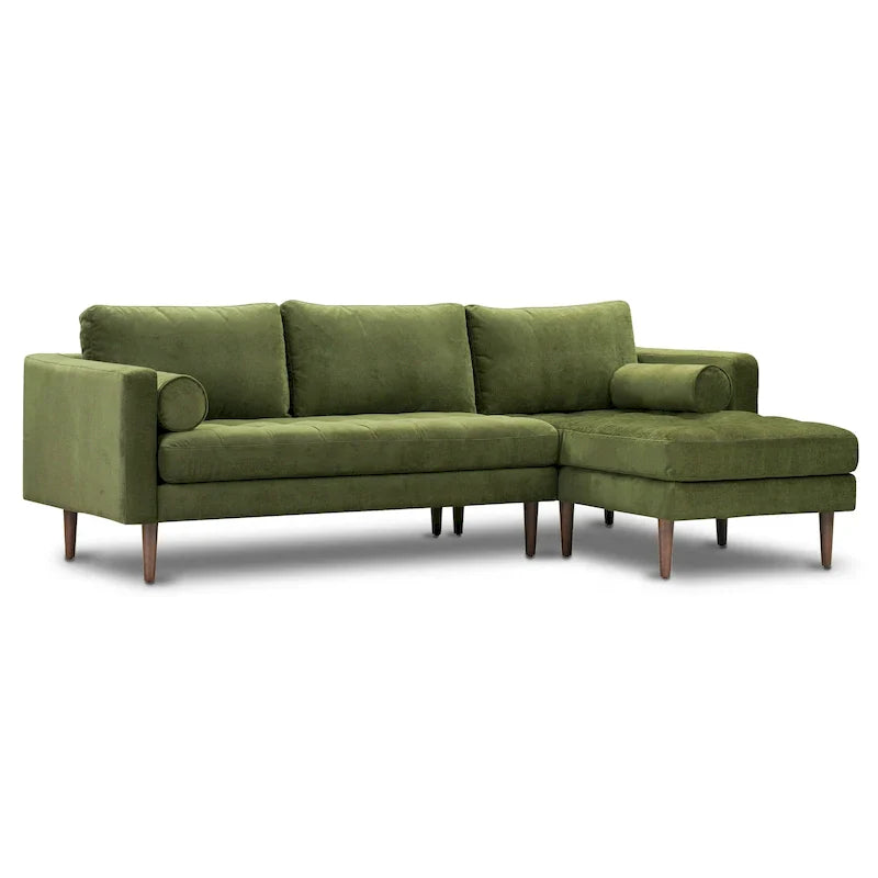 Poly & Bark Napa Canapé sectionnel droit en tissu 104.5