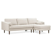 Poly & Bark Napa Canapé sectionnel droit en tissu 104.5