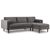 Poly & Bark Napa Canapé sectionnel droit en tissu 104.5