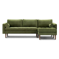 Poly & Bark Napa Canapé sectionnel droit en tissu 104.5