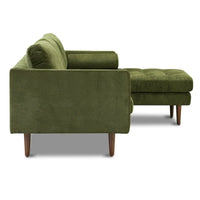 Poly & Bark Napa Canapé sectionnel droit en tissu 104.5