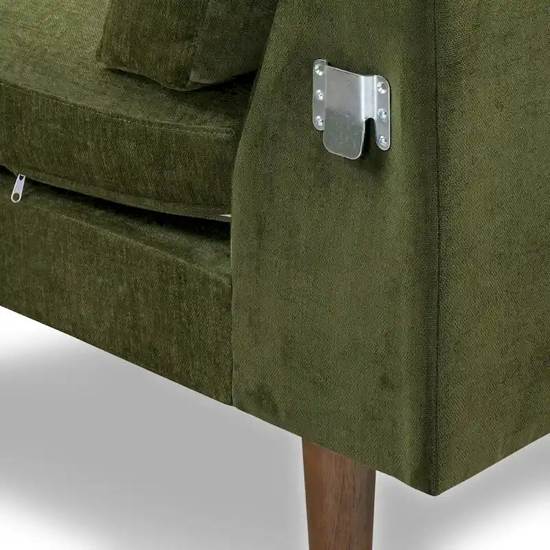 Poly & Bark Napa Canapé sectionnel droit en tissu 104.5