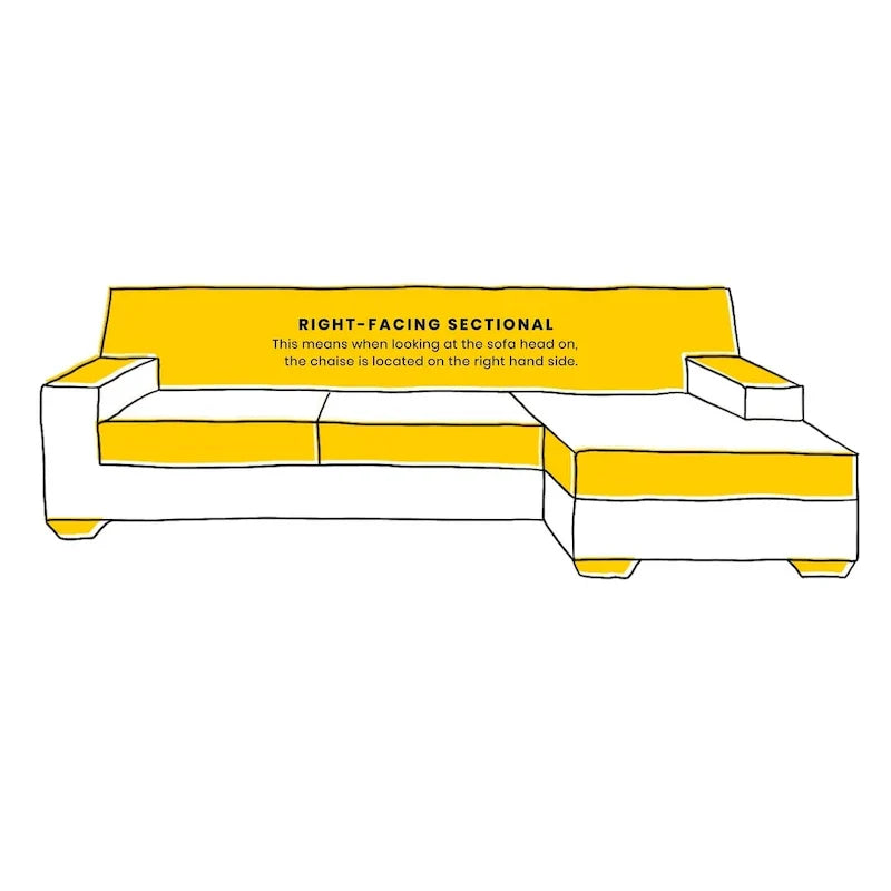 Poly & Bark Napa Canapé sectionnel droit en tissu 104.5