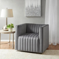 Fauteuil pivotant capitonné Madison Park Gayley