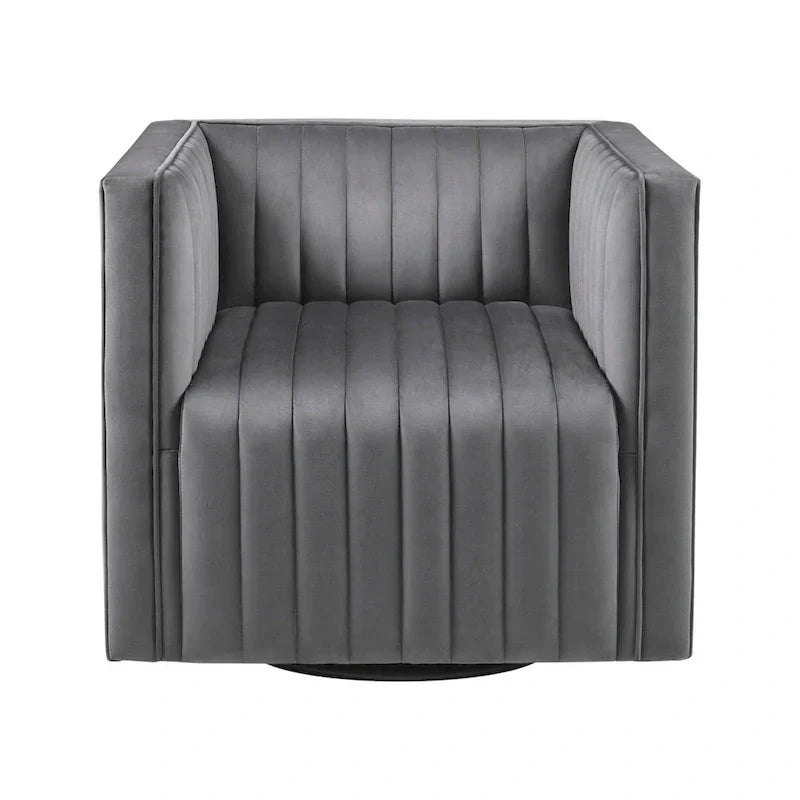 Fauteuil pivotant capitonné Madison Park Gayley