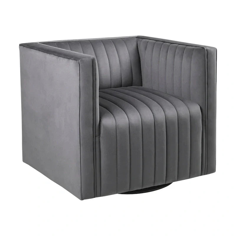 Fauteuil pivotant capitonné Madison Park Gayley
