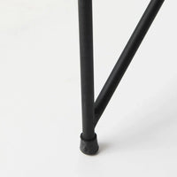 Fauteuil d'appoint Leonidas en similicuir noir avec cadre en métal noir
