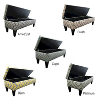 Brooke Nouvea banc-coffre design capitonné à 10 boutons