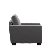 Chaise double face Ashton Grey en tissu, garnie de duvet et de plumes, par iNSPIRE Q Artisan