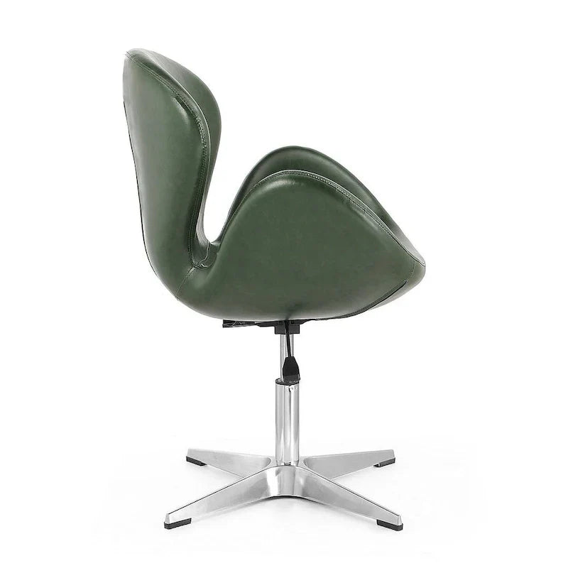 Manhattan Comfort Chaises pivotantes réglables en chrome (lot de 2)
