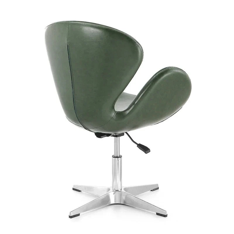 Manhattan Comfort Chaises pivotantes réglables en chrome (lot de 2)