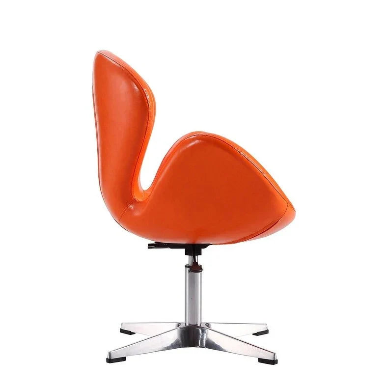 Manhattan Comfort Chaises pivotantes réglables en chrome (lot de 2)