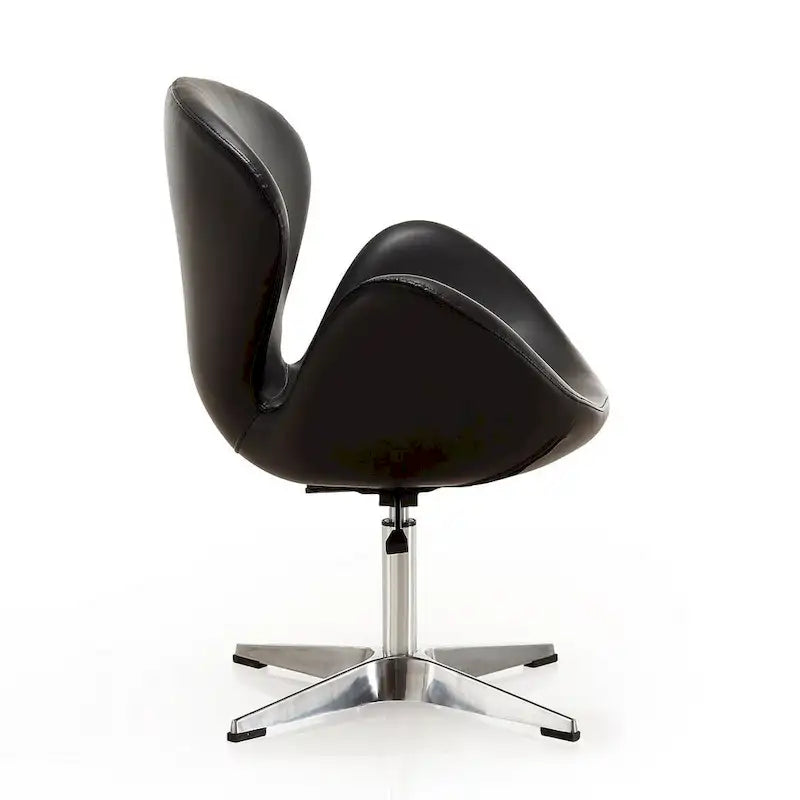 Manhattan Comfort Chaises pivotantes réglables en chrome (lot de 2)