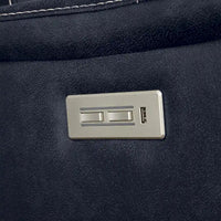 Causeuse à console inclinable électrique en simili-cuir Steve Silver