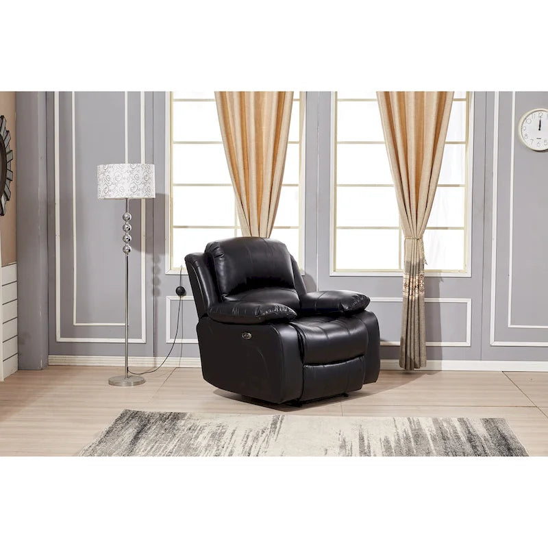 Fauteuil Inclinable Simple Électrique Betsy Furniture en Cuir Reconstitué 8018