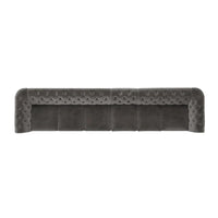Canapé Chesterfield extra long Knightsbridge gris par iNSPIRE Q Artisan