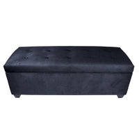 Banc de rangement en lin capitonné Sole Secret Obsession