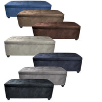 Banc de rangement en lin capitonné Sole Secret Obsession