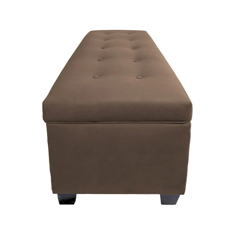 Banc de rangement en lin capitonné Sole Secret Obsession