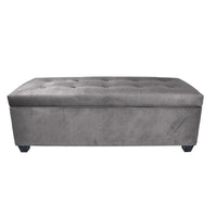 Banc de rangement en lin capitonné Sole Secret Obsession