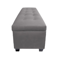 Banc de rangement en lin capitonné Sole Secret Obsession