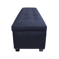 Banc de rangement en lin capitonné Sole Secret Obsession