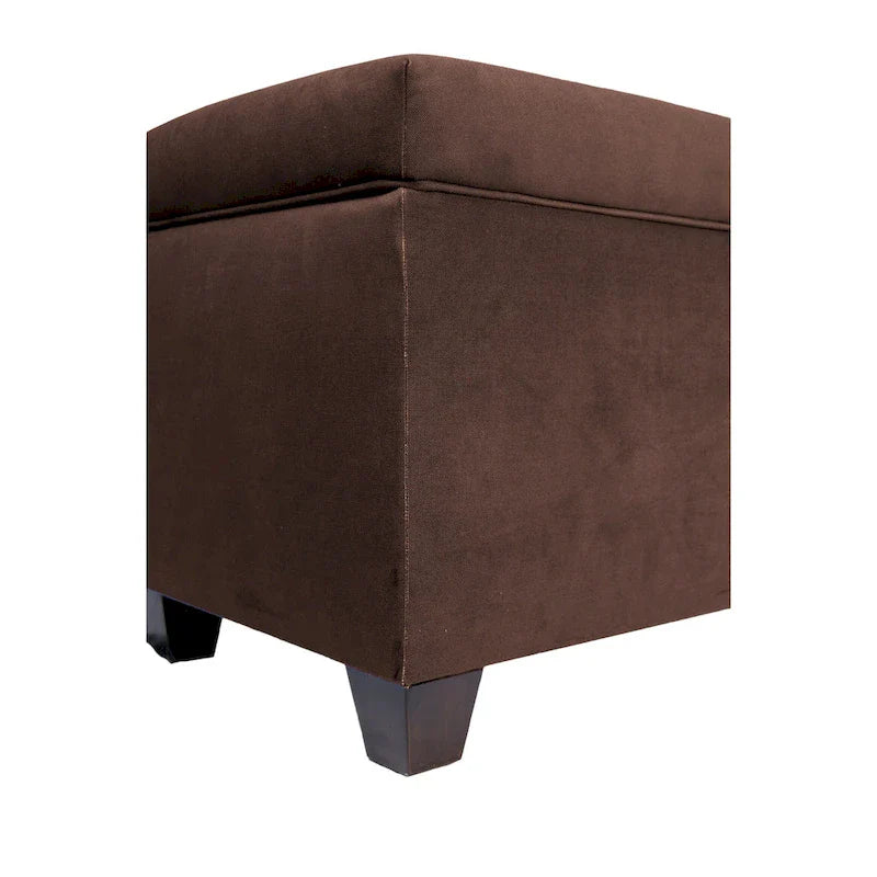 Banc de rangement en lin capitonné Sole Secret Obsession
