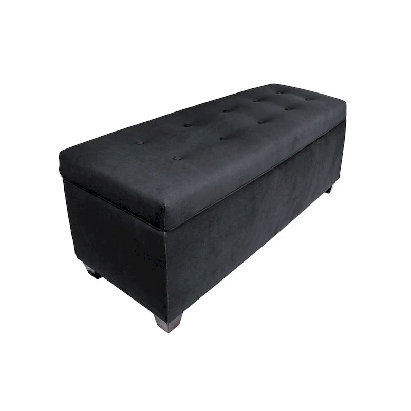 Banc de rangement en lin capitonné Sole Secret Obsession