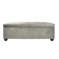 Banc de rangement en lin capitonné Sole Secret Obsession