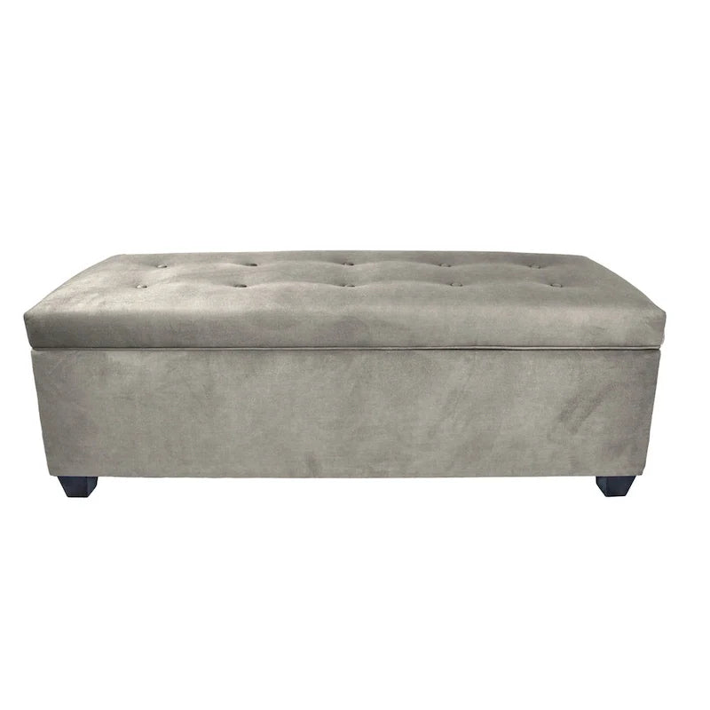 Banc de rangement en lin capitonné Sole Secret Obsession
