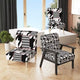 Chaise d'appoint classique de style écossais pied-de-poule au design art, style mi-siècle, fauteuil