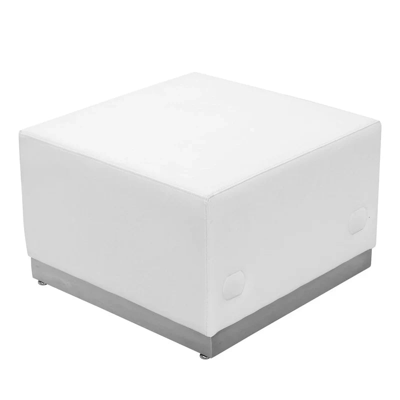 Configuration d'accueil modulable 6 pièces en LeatherSoft avec dossier et assise tendus