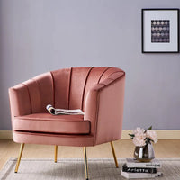 Delicia - Fauteuil d'appoint contemporain tapissé par Furniture of America