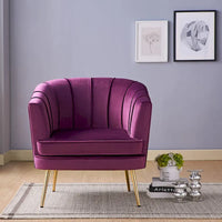 Delicia - Fauteuil d'appoint contemporain tapissé par Furniture of America