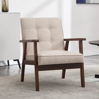 Fauteuil d'appoint en bois pour salon ou chambre