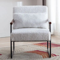 Fauteuil d'appoint en bois pour salon ou chambre