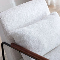 Fauteuil d'appoint en bois pour salon ou chambre
