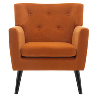Fauteuil en velours capitonné, lot de 2 - 30,71 H x 28,35 L x 27,56 P