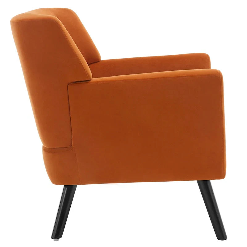 Fauteuil en velours capitonné, lot de 2 - 30,71 H x 28,35 L x 27,56 P