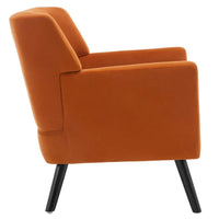 Fauteuil en velours capitonné, lot de 2 - 30,71 H x 28,35 L x 27,56 P