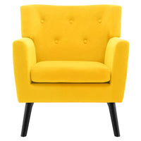 Fauteuil en velours capitonné, lot de 2 - 30,71 H x 28,35 L x 27,56 P