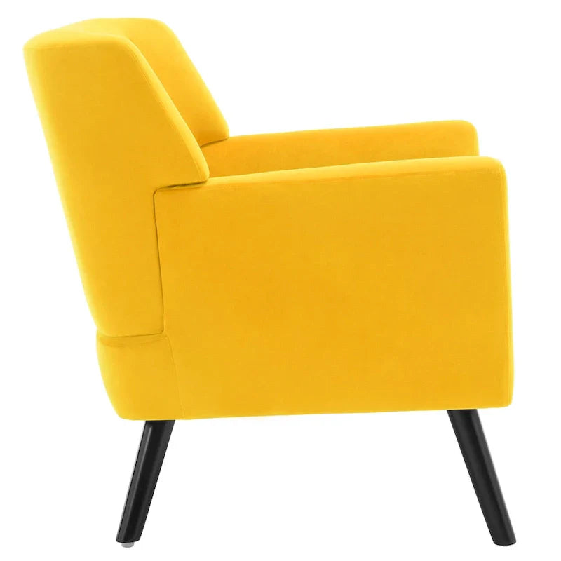 Fauteuil en velours capitonné, lot de 2 - 30,71 H x 28,35 L x 27,56 P