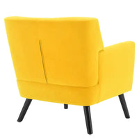 Fauteuil en velours capitonné, lot de 2 - 30,71 H x 28,35 L x 27,56 P